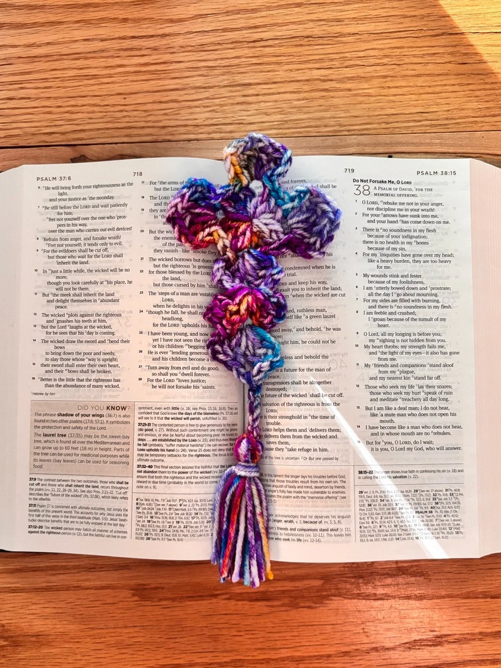 1 Crochet Cross Bookmark - Picture 2 of 5
